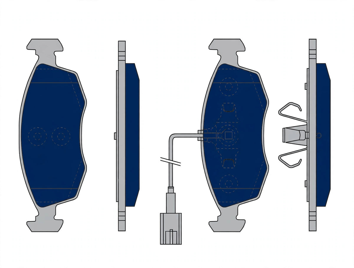 Pastiglia freno anteriore Fiat Punto - Akron 1050158